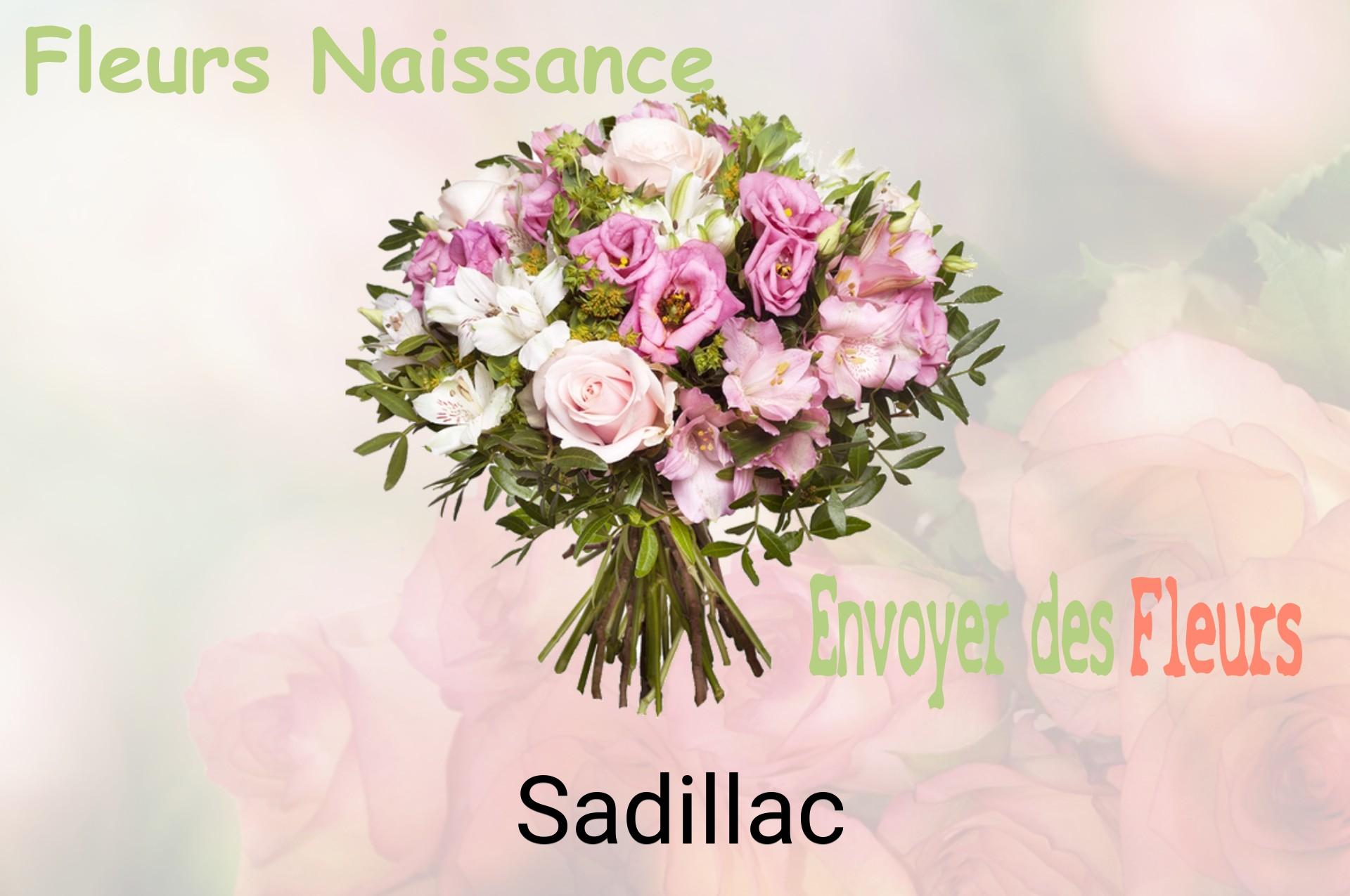 Bouquet de fleurs de naissance livré à Sadillac